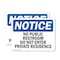 Signmission No Public Restroom Do Not Enter Private Residence OSHA Notice Sign, Plastic, 10in W x 7in L, 2PK OS-2PACK-NS-P-710-L-14764 - alternate 1